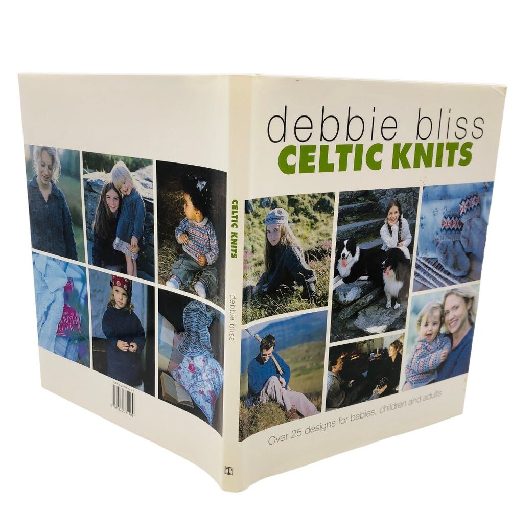 Debbie Bliss Celtic Knits Hard Cover Dust Jacket Knit Pattern Book Vintage 2000 - Picture 8 of 14